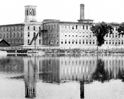 Le complexe industriel de l’usine de lainage Paton, vers 1910.